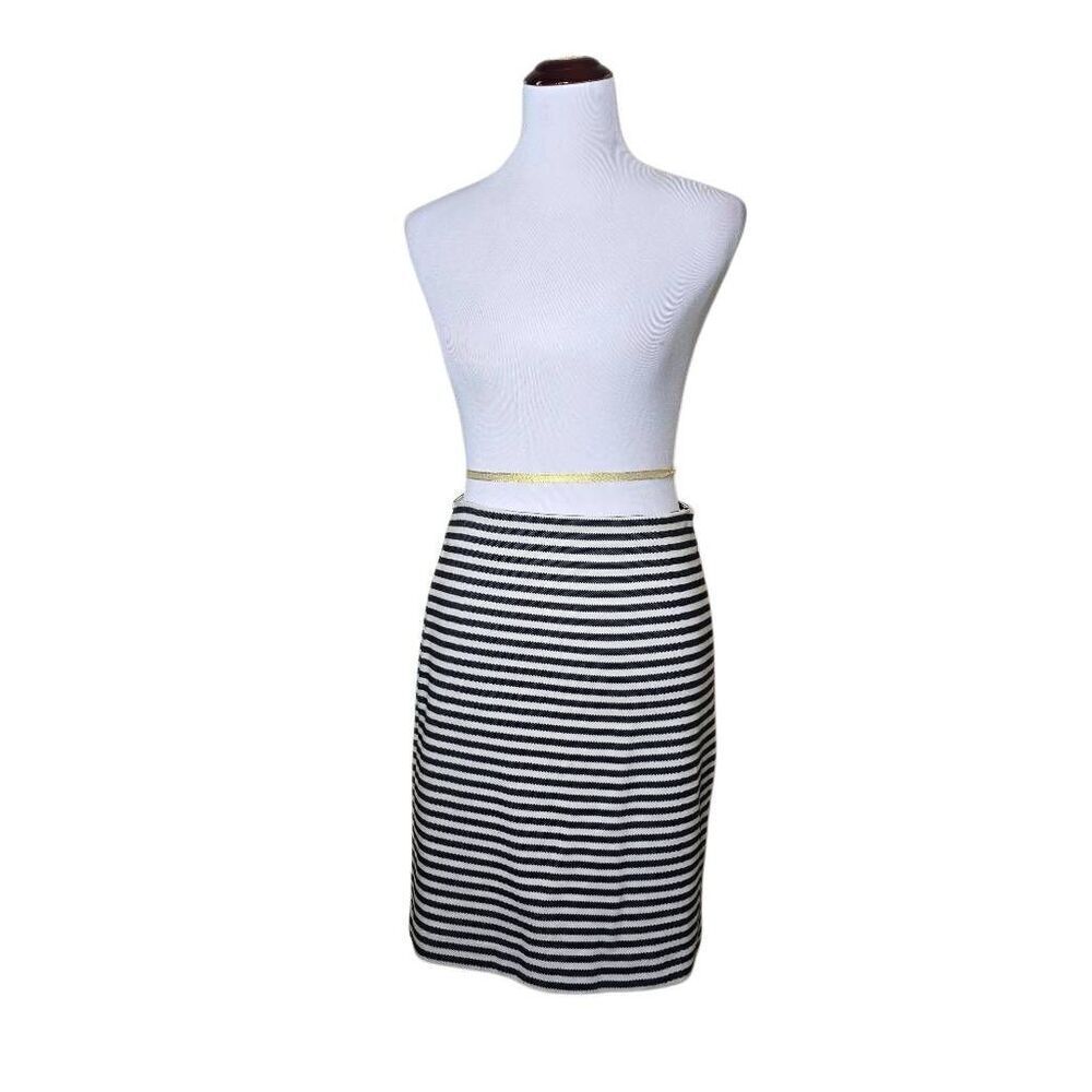 Talbots Pencil Mini Striped Skirt Size 4 Petite